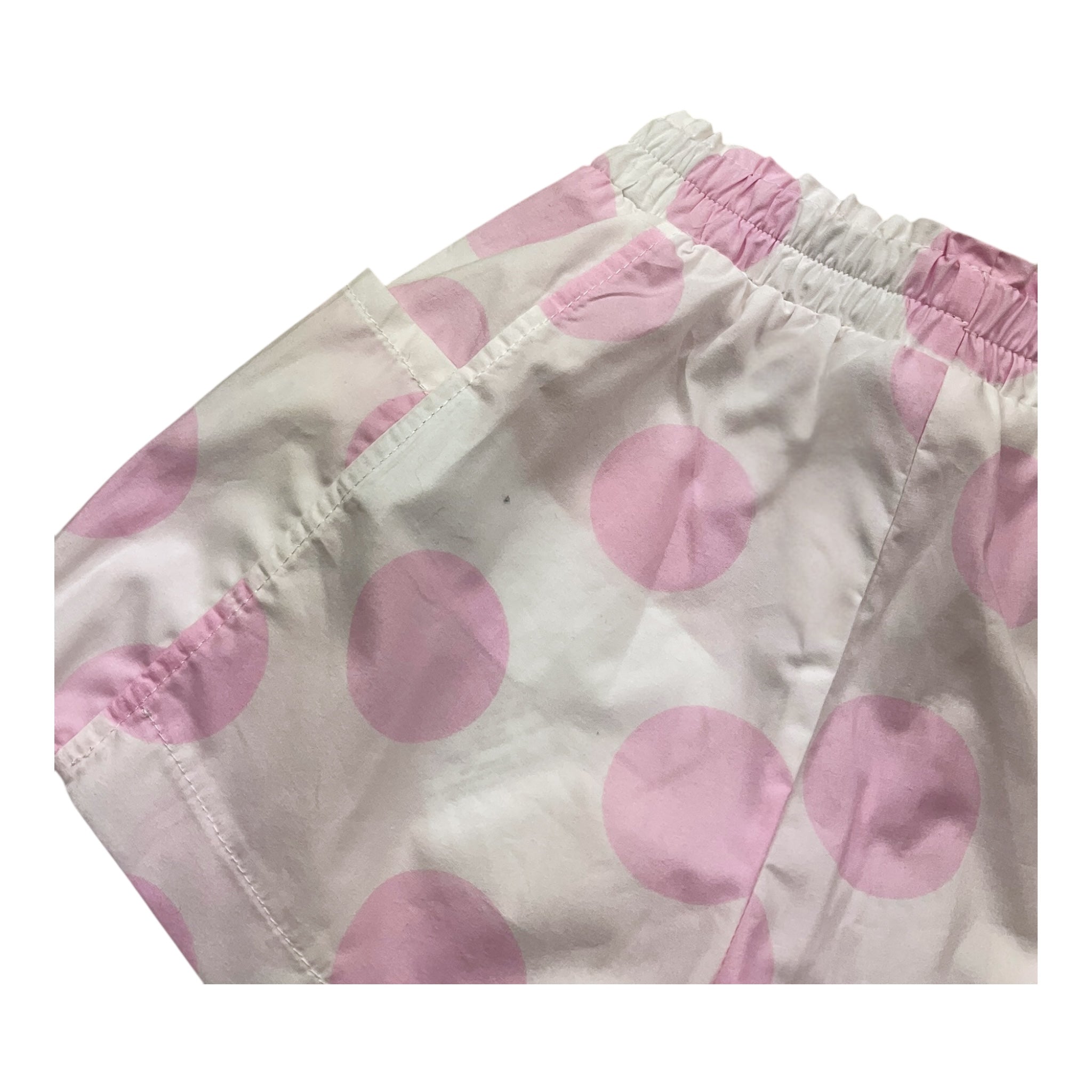 Monnalisa Short Tinta Unita Stampa Cerchi per Bambina 31A411 BIANCO MONNALISA 