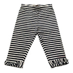 Monnalisa Leggins Fantasia A Righe per Neonata 31A414 BIANCO/BLU MONNALISA 