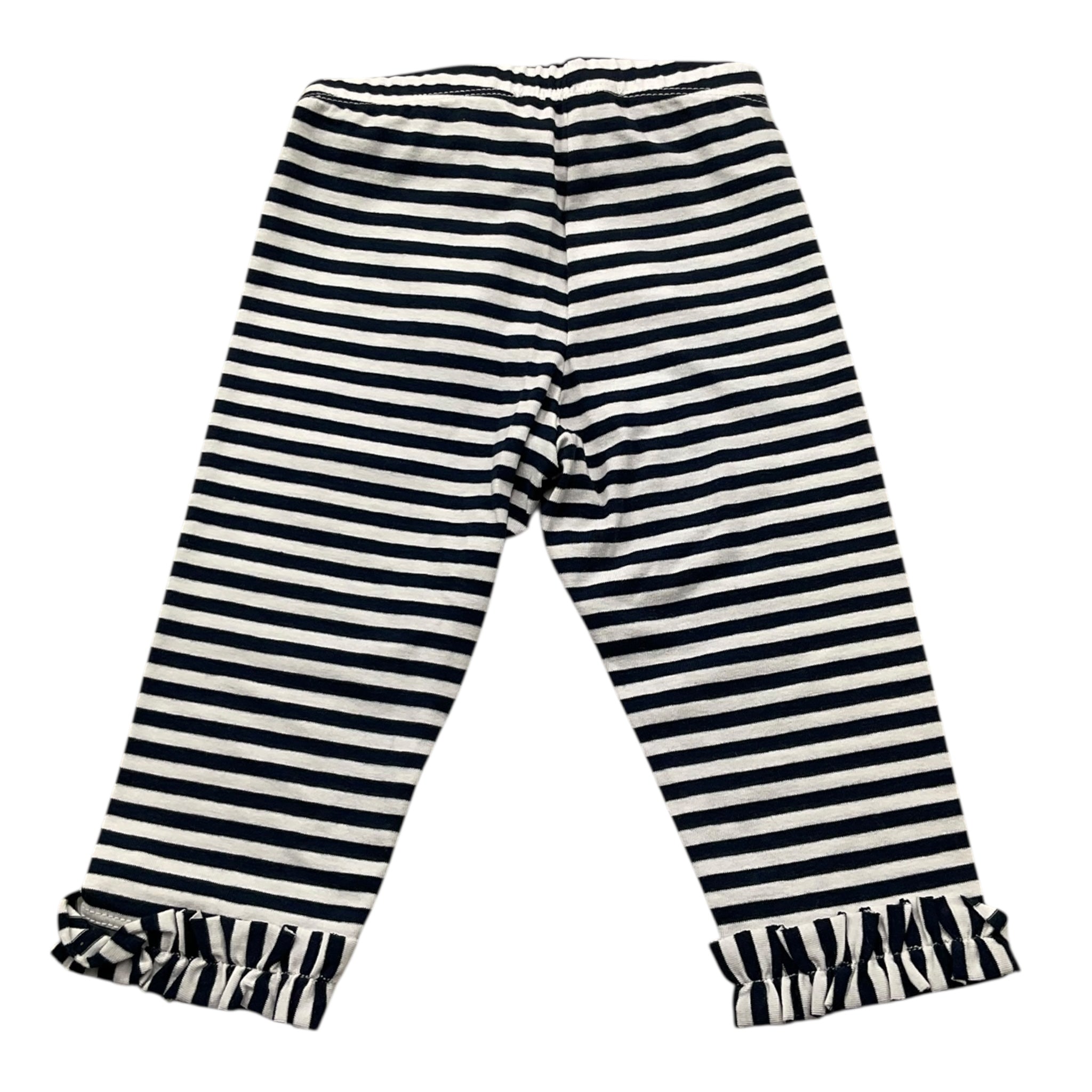 Monnalisa Leggins Fantasia A Righe per Neonata 31A414 BIANCO/BLU MONNALISA 