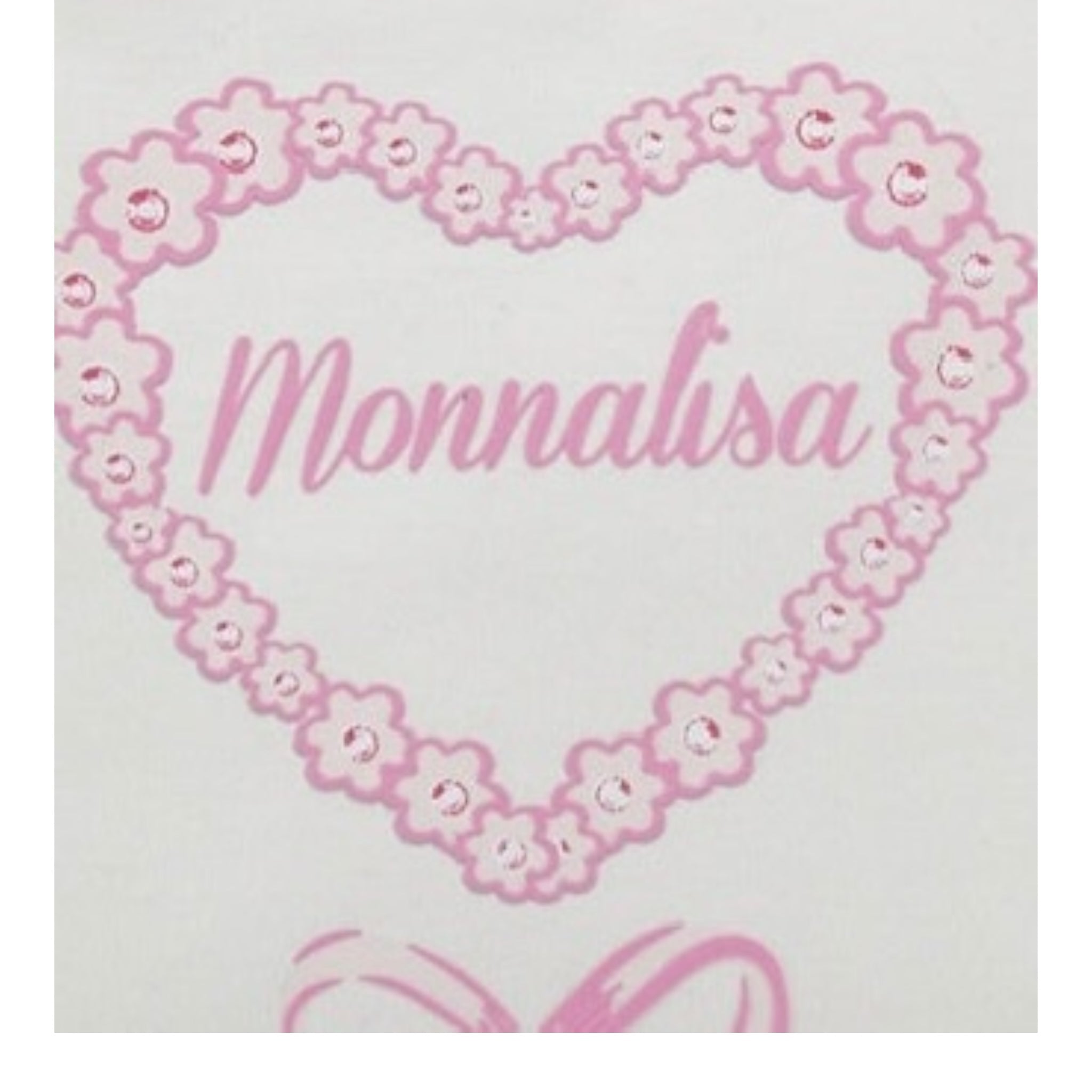 Monnalisa Coperta Tinta Unita con Stampa per Neonata 35D002 BIANCO MONNALISA 
