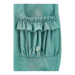 Monnalisa Pantalone Tinta Unita con Elastico In Vita per Bambina 37E402J VERDE MONNALISA 
