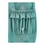 Monnalisa Pantalone Tinta Unita con Elastico In Vita per Bambina 37E402J VERDE MONNALISA 