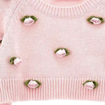 Monnalisa Maglia Tinta Unita con Applicazioni per Neonata 39E606 ROSA MONNALISA 