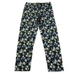 Monnalisa Leggins Tinta Unita Fantasia Floreale per Bambina 413410 NERO MONNALISA 