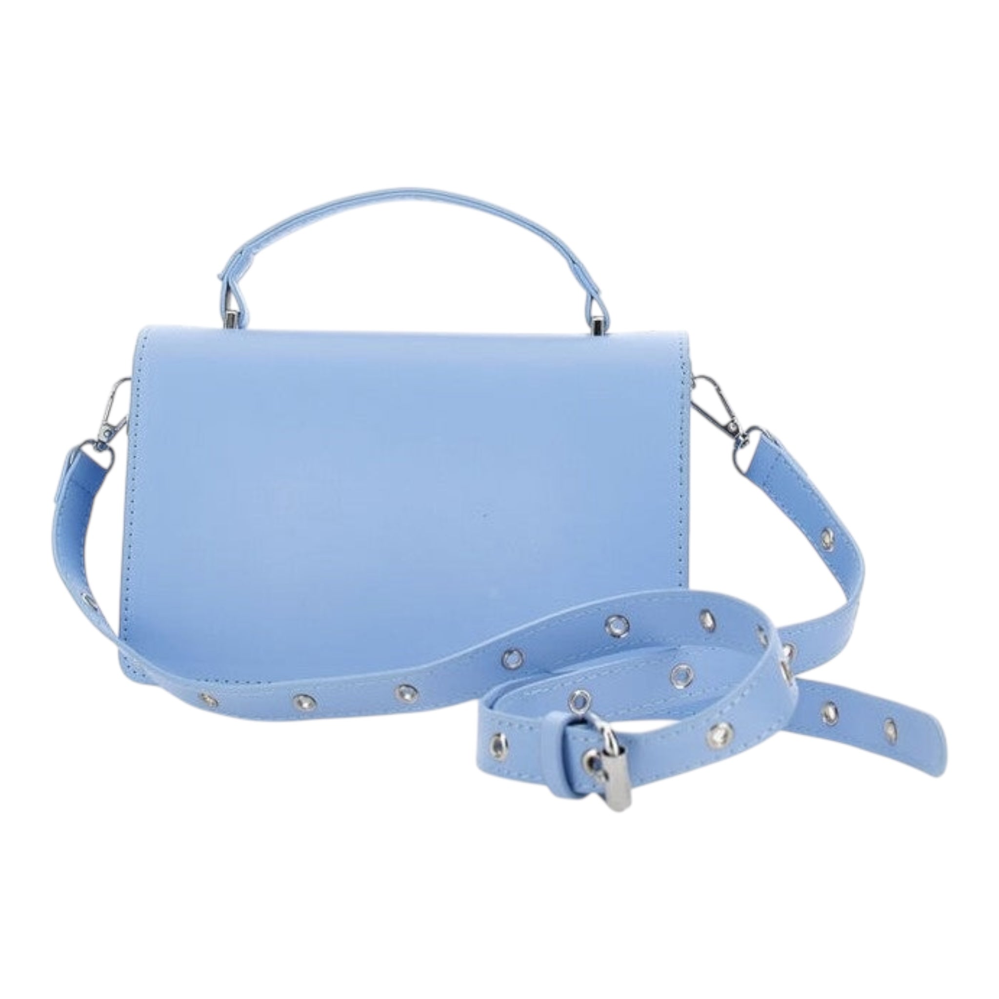 Monnalisa Borsa Tinta Unita con Tracolla per Bambina 49E005 AZZURRO MONNALISA 