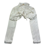 Monnalisa Coprispalle Tinta Unita con Balzed per Bambina 715802 PANNA MONNALISA 