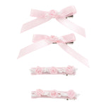 Monnalisa Set 4 Fermagli per Bambina 73E000 ROSA MONNALISA 