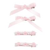 Monnalisa Set 4 Fermagli per Bambina 73E000 ROSA MONNALISA 