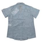 Mood_One Camicia Mezza Manica Tinta Unita con Ricami per Bambino 30199 AZZURRO MOOD_ONE 