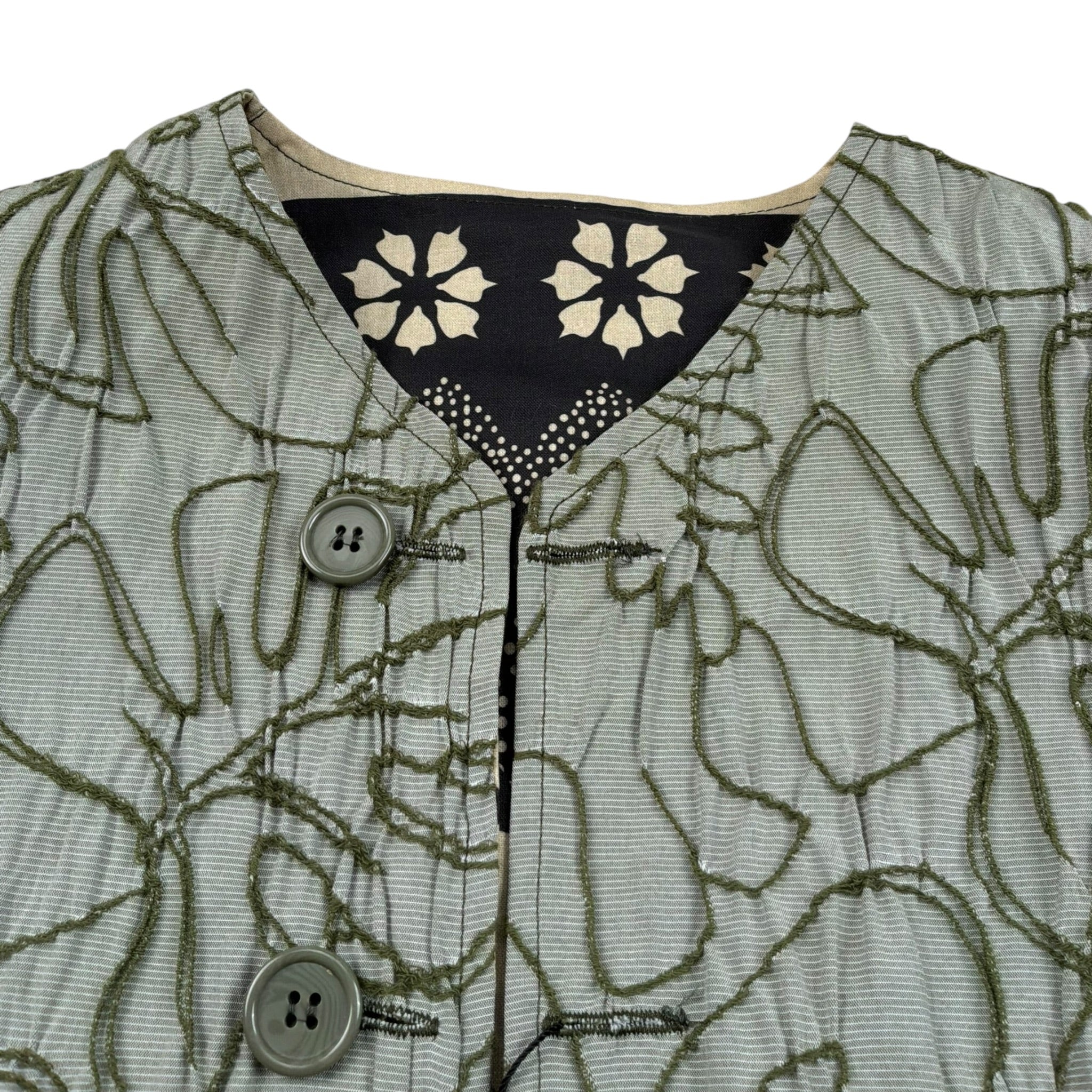 Mood_One Gilet Reversibile Stampa Fantasia per Bambino BGILETR VERDE MOOD_ONE 