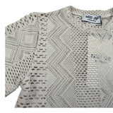 Mood_One T-Shirt Girocollo Tinta Unita con Trafori per Bambino TSHIRT02 BEIGE MOOD_ONE 