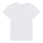 Moschino T-Shirt Girocoll Tinta Unita con Stampa per Bambino HAM05U BIANCO MOSCHINO 