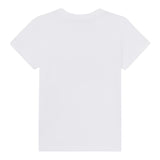 Moschino T-Shirt Girocoll Tinta Unita con Stampa per Bambino HAM05U BIANCO MOSCHINO 