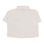 Moschino Camicia Mezza Manica Tinta Unita con Stampa per Bambina HDC024 BIANCO MOSCHINO 