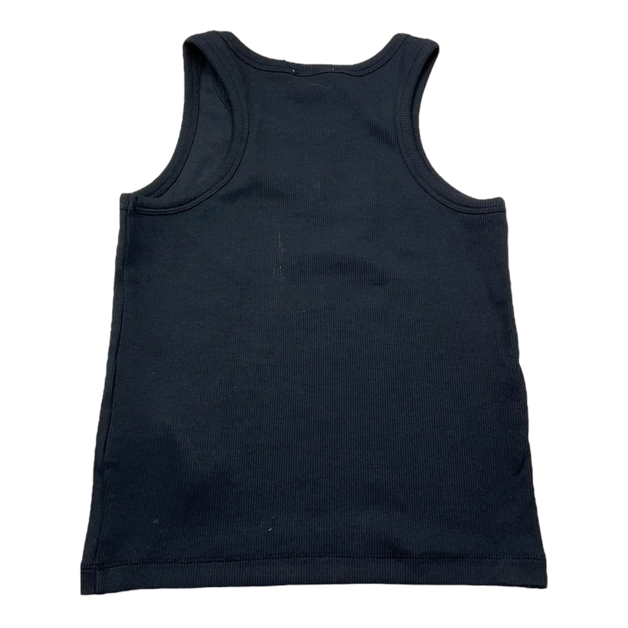 Moschino Canotta Tinta Unita A Costine per Bambina HDM06MX NERO MOSCHINO 