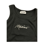 Moschino Canotta Tinta Unita A Costine per Bambina HDM06MX NERO MOSCHINO 