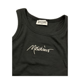 Moschino Canotta Tinta Unita A Costine per Bambina HDM06MX NERO MOSCHINO 