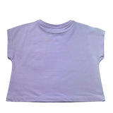 Moschino T-Shirt Girocollo Tinta Unita con Stampa per Bambina HDM06X LILLA MOSCHINO 