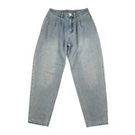 Moschino Jeans Tinta Unita con Girovita Regolabile per Bambina HDP06W AZZURRO MOSCHINO 