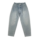 Moschino Jeans Tinta Unita con Girovita Regolabile per Bambina HDP06W AZZURRO MOSCHINO 