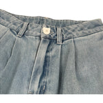 Moschino Jeans Tinta Unita con Girovita Regolabile per Bambina HDP06W AZZURRO MOSCHINO 