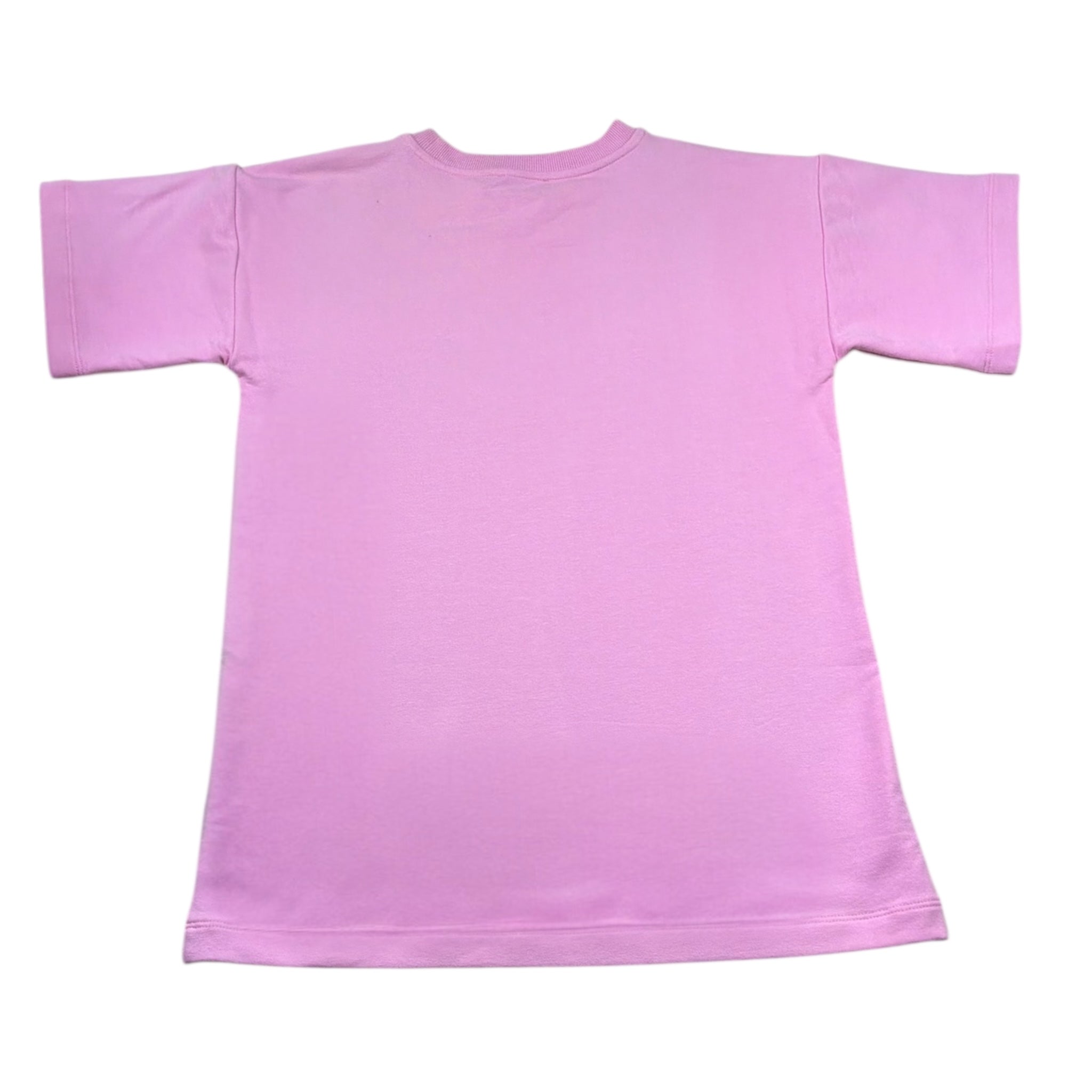 Moschino Abito Mezza Manica Tinta Unita con Stampa per Bambina HEV0GL ROSA MOSCHINO 