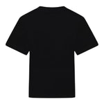 Moschino T-Shirt Girocollo Tinta Unita con Stampa per Bambina HHM060 NERO MOSCHINO 