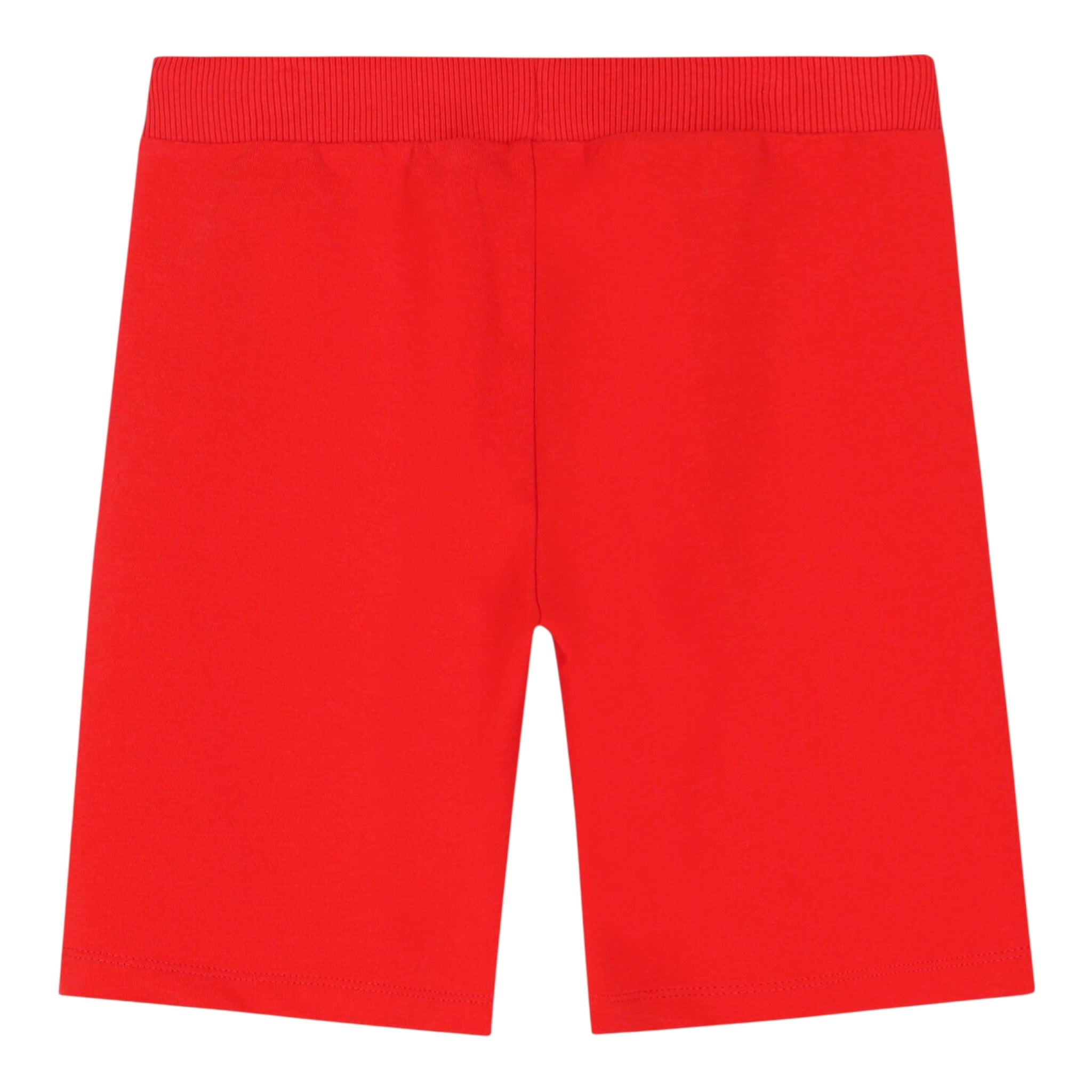 Moschino Bermuda tinta unita con Logo Rosso per Bambino HQQ007 ROSSO MOSCHINO 