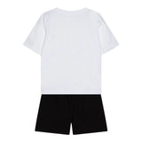 Moschino Completo 2 Pezzi T-Shirt-Bermuda  per Bambino HUG00RX BIANCO/NERO MOSCHINO 