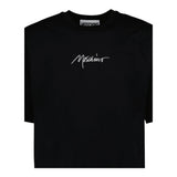 Moschino T-Shirt Tinta Unita con Stampa per Bambina HUM058X NERO MOSCHINO 