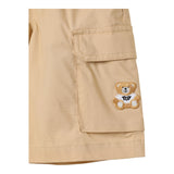 Moschino Bermuda Tinta Unita con Elastico In Vita per Bambino HUQ027 CAMMELLO MOSCHINO 