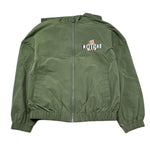 Moschino Giubbino Tinta Unita con Zip E Cappuccio per Bambino HUS05K VERDE MOSCHINO 