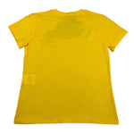 t-shirt tinta unita con logo HZK024 GIALLO MOSCHINO 