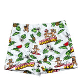 Moschino Costume Modello Boxer Tinta Unita con Stampa per Neonato M5L006 BIANCO MOSCHINO 