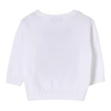 Moschino Maglia Girocollo Tinta Unita con Orso per Neonato M5W00J BIANCO MOSCHINO 