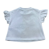 Moschino T-Shirt Girocollo Tinta Unita con Stampa per Neonata MBG01G BIANCO MOSCHINO 