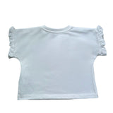 Moschino T-Shirt Girocollo Tinta Unita con Stampa per Neonata MDM03O BIANCO MOSCHINO 