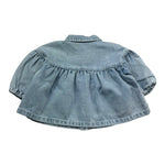 Moschino Camicia In Denim Tinta Unita con Logo per Neonata MDS02K AZZURRO MOSCHINO 