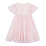 Moschino Abito Mezza Manica Tinta Unita con Tulle per Neonata MDV0C0 ROSA MOSCHINO 