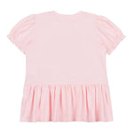 Moschino Abito Tinta Unita con Stampa per Neonata MDV0C7X ROSA MOSCHINO 