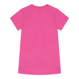 Moschino Abito Girocollo Tinta Unita con Stampa per Neonata MDV0C9XXX FUXIA MOSCHINO 