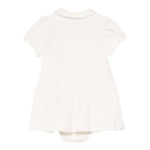 Moschino Abito Tinta Unita Mezza Manica per Neonata MDV0CE PANNA MOSCHINO 