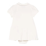 Moschino Abito Tinta Unita Mezza Manica per Neonata MDV0CE PANNA MOSCHINO 