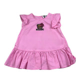 Moschino Abito Mezza Manica Tinta Unita con Stampa per Neonata MDV0D6 ROSA MOSCHINO 