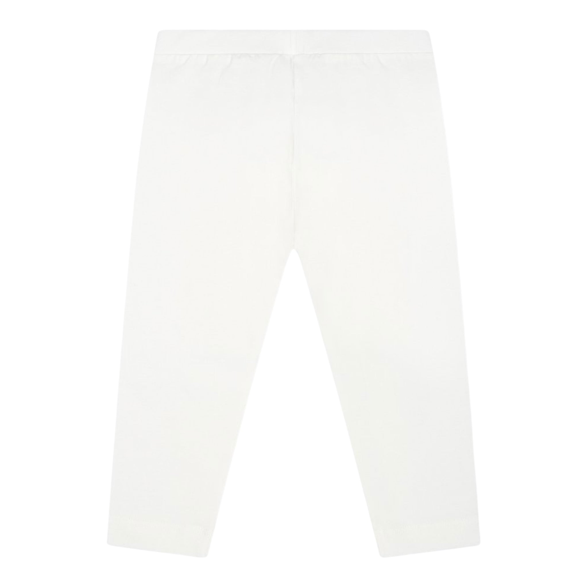 Moschino Leggins Tinta Unita con Stampa per Neonata MEP032L BIANCO MOSCHINO 