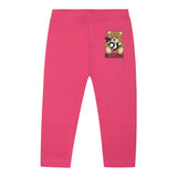 Moschino Leggins Tinta Unita con Logo per Neonata MFP032 FUXIA MOSCHINO 