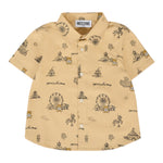 Moschino Camicia Tinta Unita con Stampa per Neonata MOC018 CAMMELLO MOSCHINO 