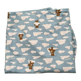 Moschino Coperta Tinta Unita con Stampa per Neonata MRB00F AZZURRO MOSCHINO 