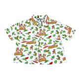 Moschino Camicia Mezza Manica Tinta Unita con Stampa per Neonato MUC01L BIANCO MOSCHINO 