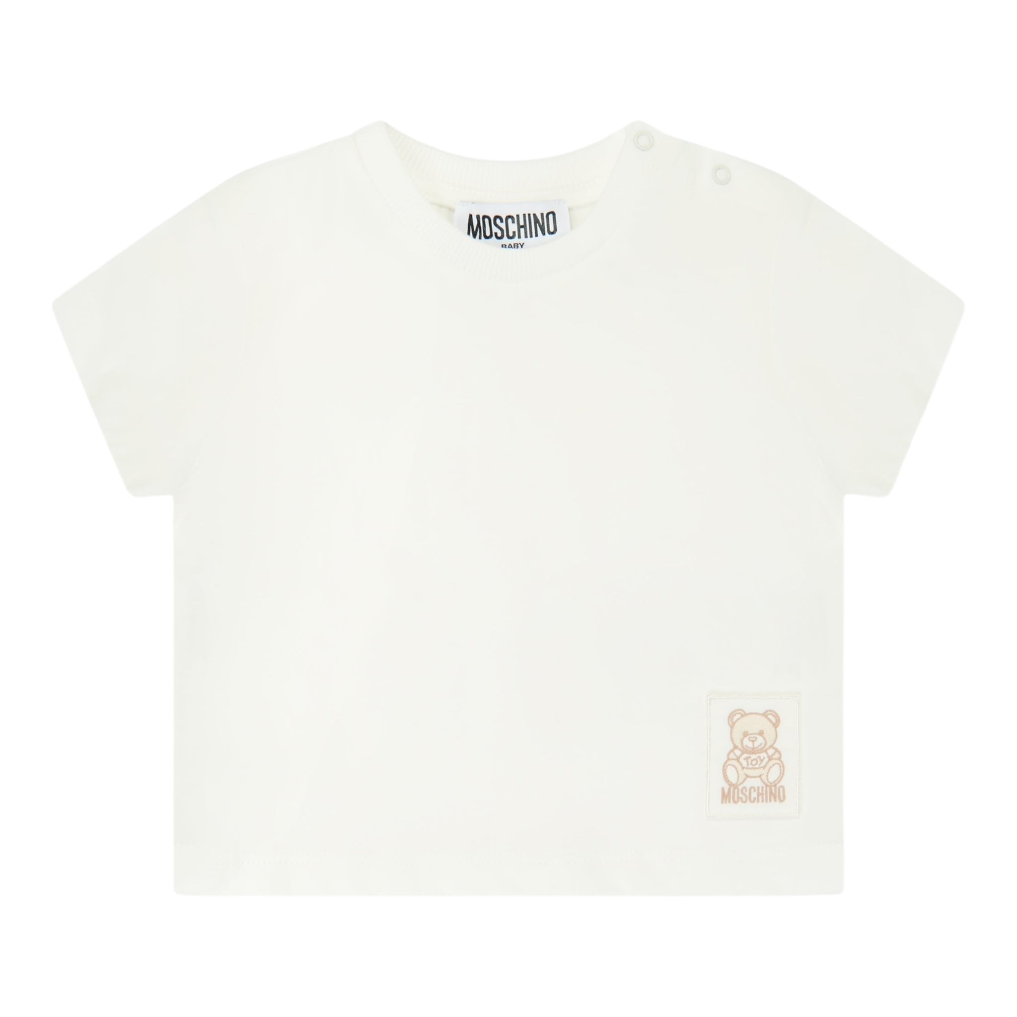 Moschino Completo 2 Pezzi T-Shirt-Salopette per Neonato MUG01LX BEIGE MOSCHINO 